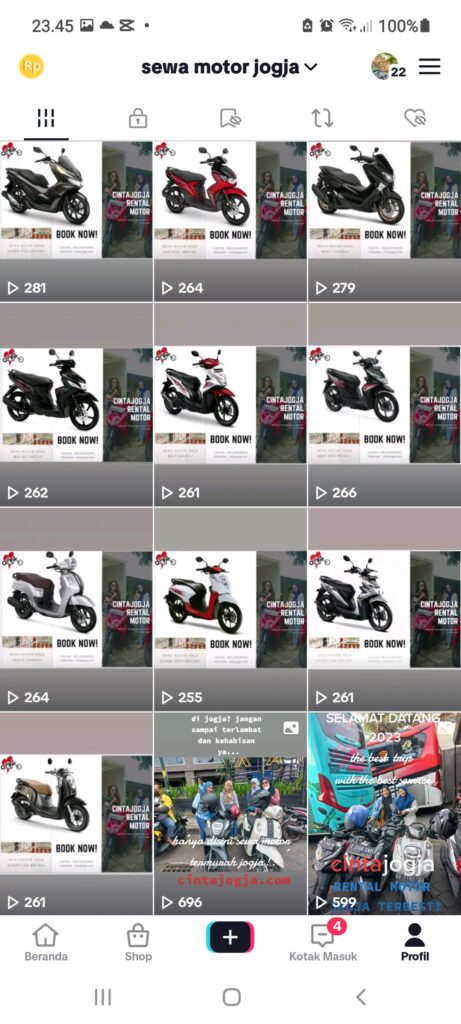 Diskon sewa motor